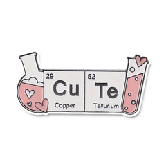 Cu Te Chemistry formula Sticker