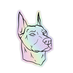 Dog Holographic Sticker - sticckiz.com