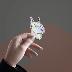 Dog Holographic Sticker - sticckiz.com