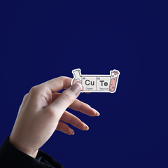 Cu Te Chemistry formula Sticker