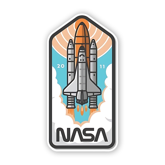 Nasa Rocket V2 Sticker