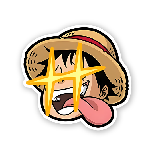Monkey D.Luffy Sparkling Eye Sticker