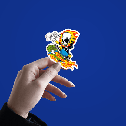 Skate Rider By Buckrogers Sticker - sticckiz.com