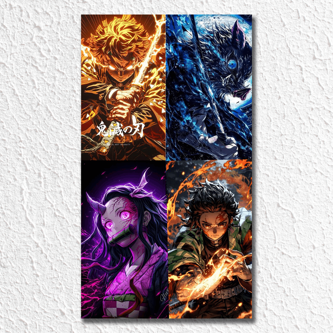 Demon Slayer Characters Poster V4 - sticckiz.com