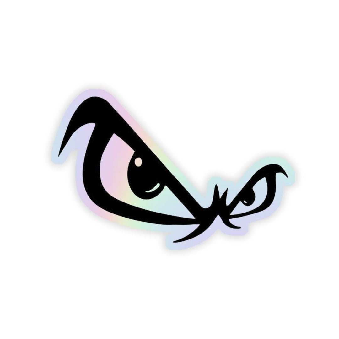 Devil Eyes Holographic Sticker - sticckiz.com