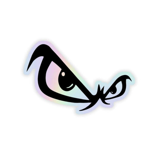 Devil Eyes Holographic Sticker - sticckiz.com