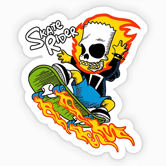 Skate Rider By Buckrogers Sticker - sticckiz.com