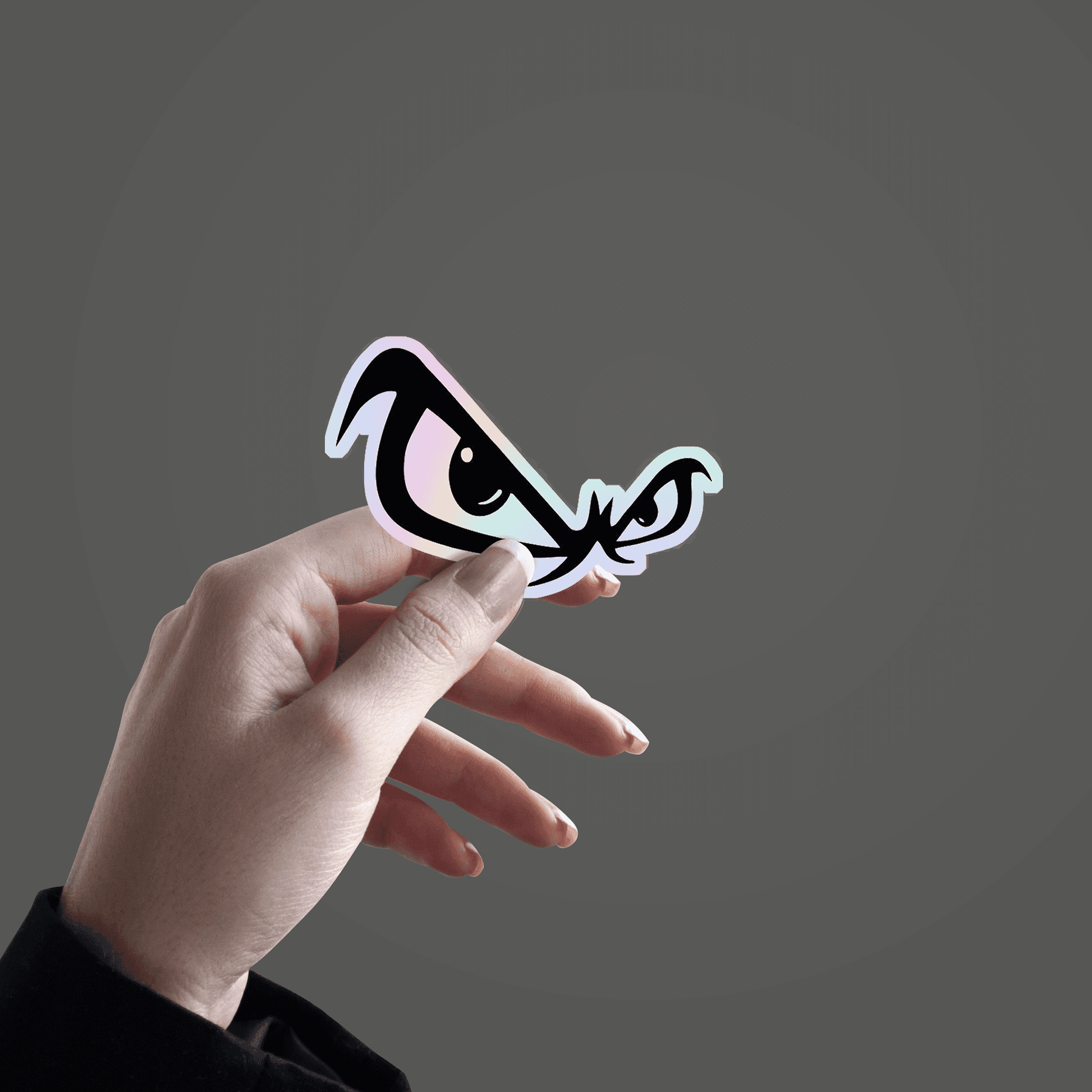 Devil Eyes Holographic Sticker - sticckiz.com