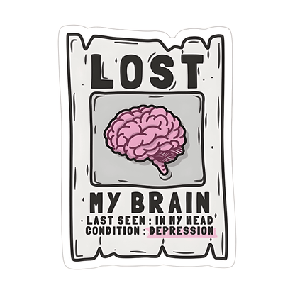 Lost Brain Sticker - sticckiz.com