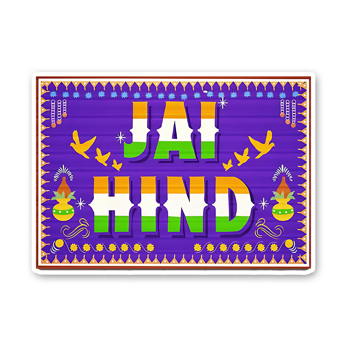 Jai Hind Bumper Sticker