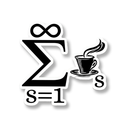 infinity = Coffee Sticker
