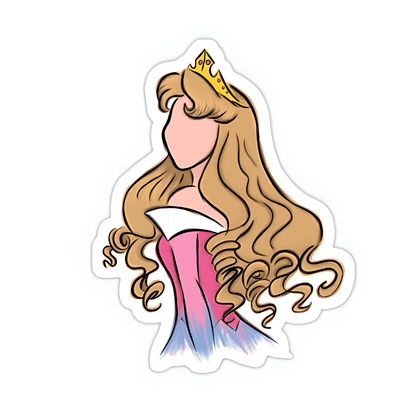 Sleeping Princess Sticker - sticckiz.com