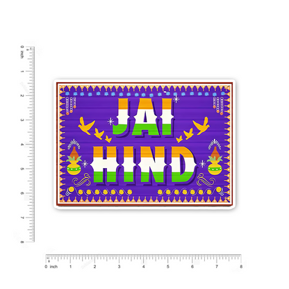 Jai Hind Bumper Sticker
