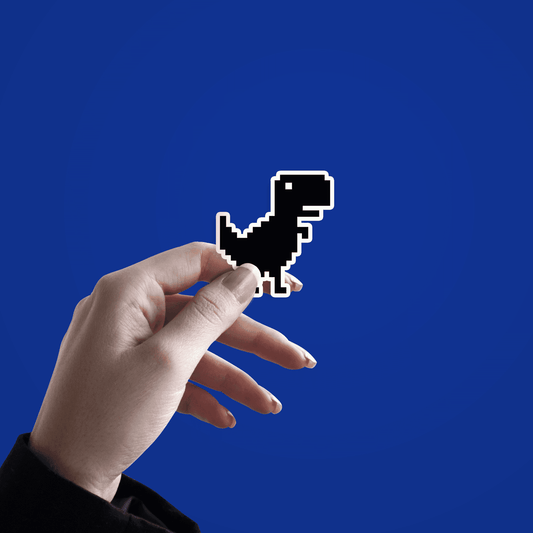 No internet dianosaur Sticker - sticckiz.com