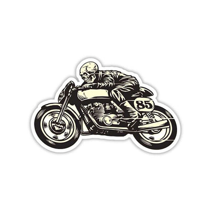 Skeleton Riding Bike Sticker - sticckiz.com