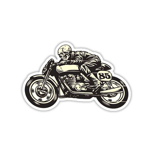 Skeleton Riding Bike Sticker - sticckiz.com