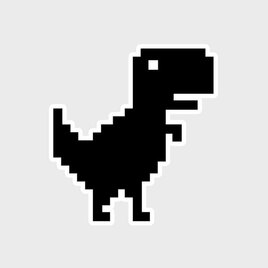 No internet dianosaur Sticker - sticckiz.com