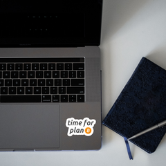 time for plan Bitcoin Sticker