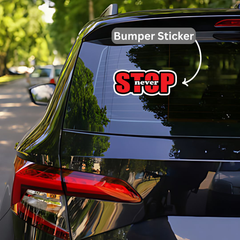 Never Stop Bumper Sticker