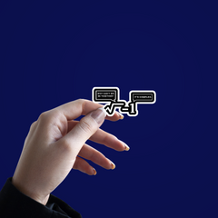 Why Can't we be Together imaginary number Sticker
