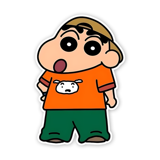 Shinchan as Big Boy Sticker