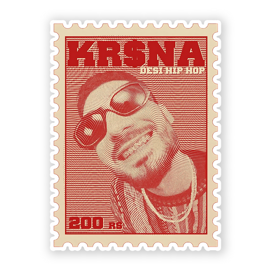 Krsna Desi Hip Hop Postcard Sticker