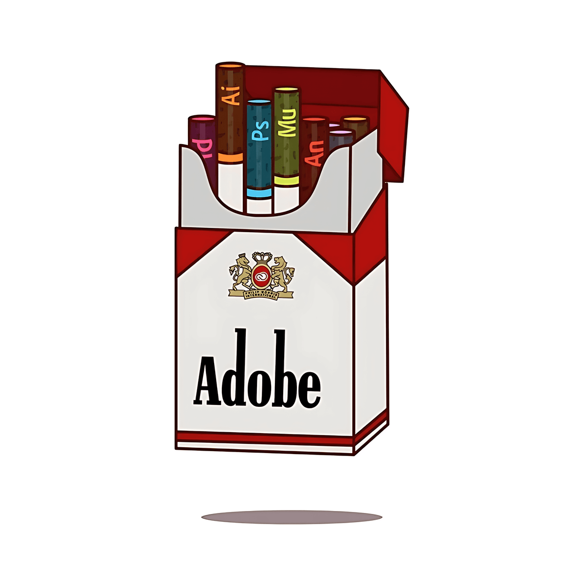 Adobe cigarette Sticker - sticckiz.com