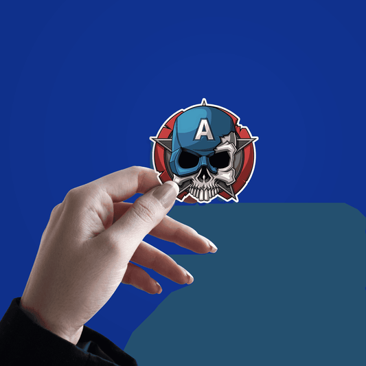 The Skull of a Hero Sticker - sticckiz.com