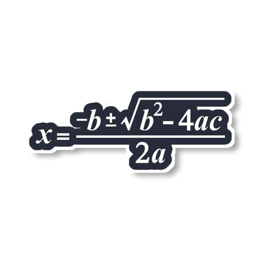 Quadratic Formula Sticker