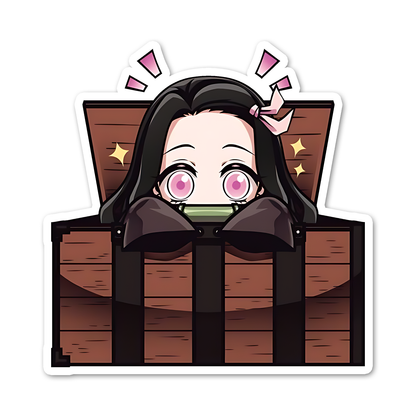 Nezuko kamado v2 from Demon slayer Sricker