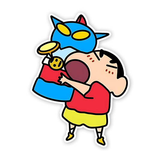 Shinchan with Action Kamin toy Sticker