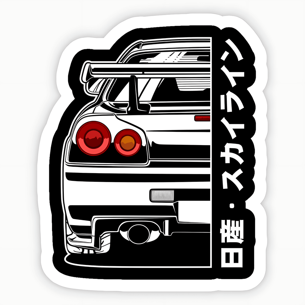 Scoline Sticker Skyline R34 GTR Sticker – sticckiz.com