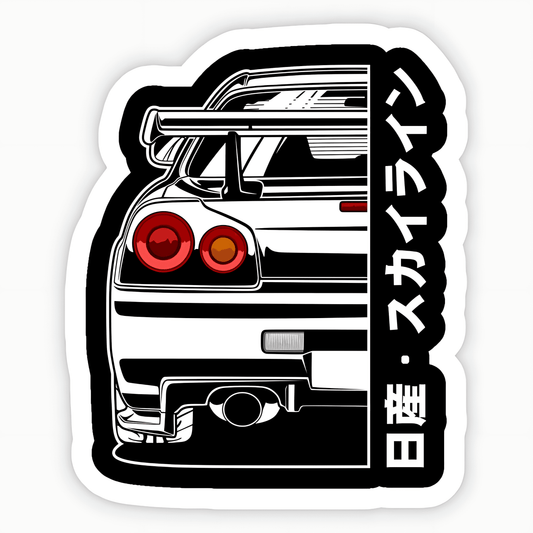 Skyline R34 GTR Sticker - sticckiz.com
