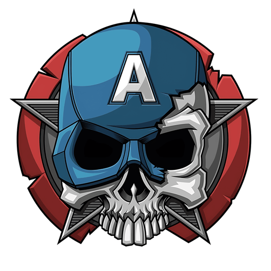 The Skull of a Hero Sticker - sticckiz.com