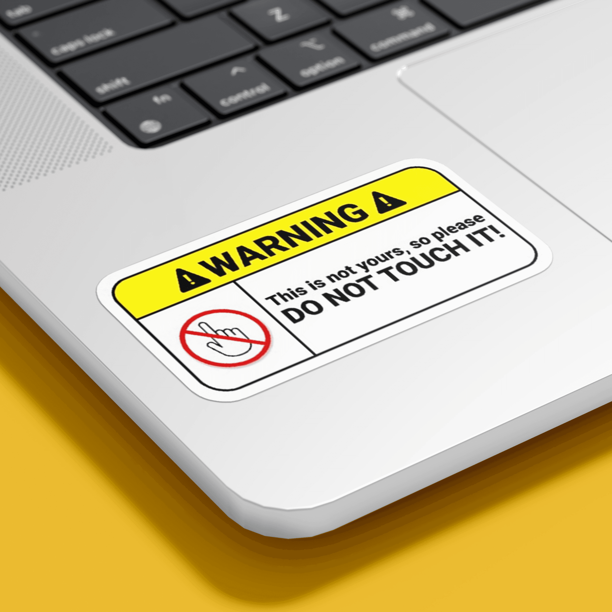 Warning Do Not Touch Sticker - sticckiz.com