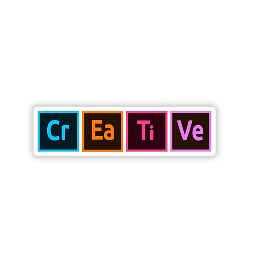CR-EA-TI-VE bumper Sticker - sticckiz.com