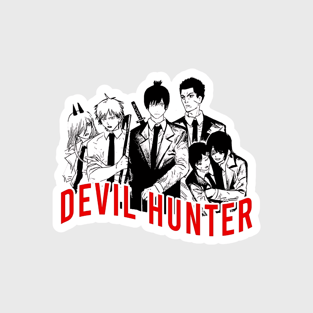 Devil hunter sticker - sticckiz.com