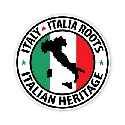 Italy. Italia Roots. Italian heritage Sticker