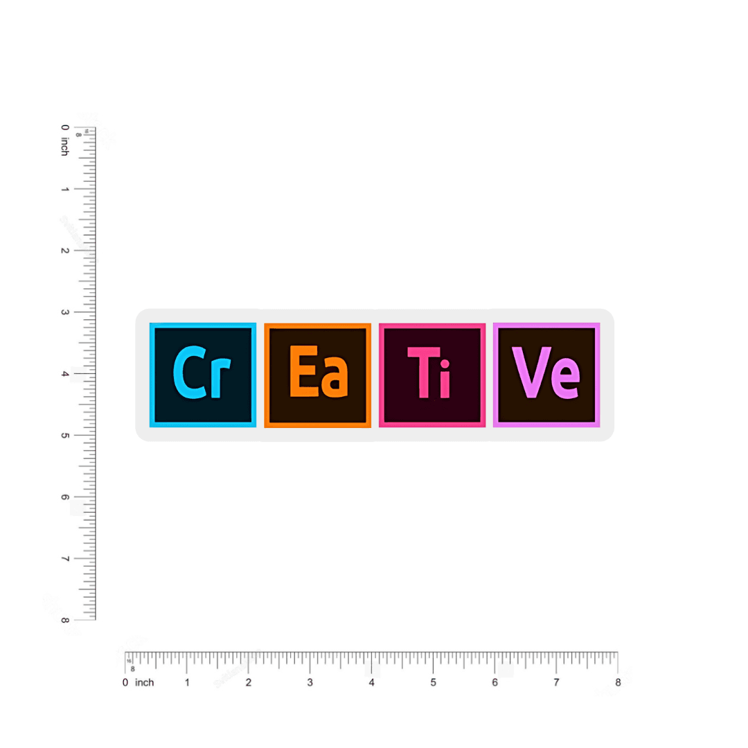CR-EA-TI-VE bumper Sticker - sticckiz.com