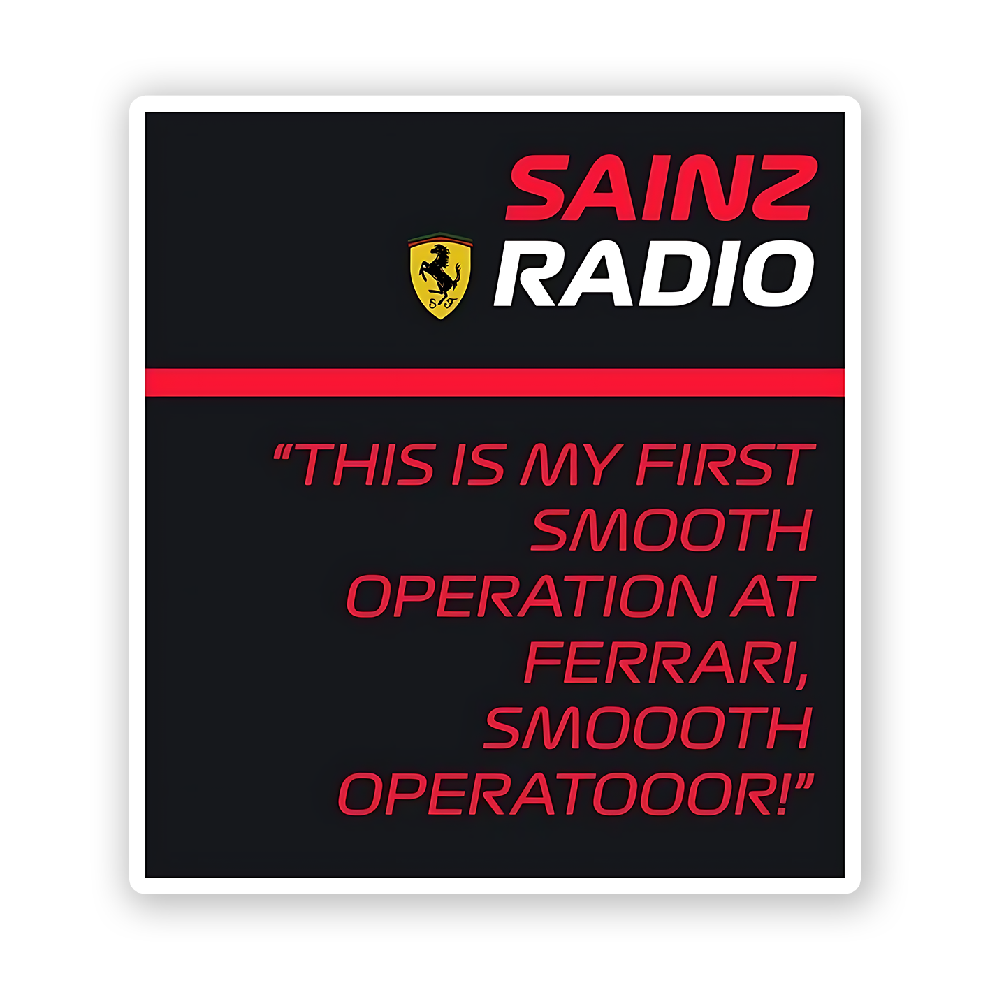 Sainz Radio Sticker