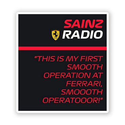Sainz Radio Sticker