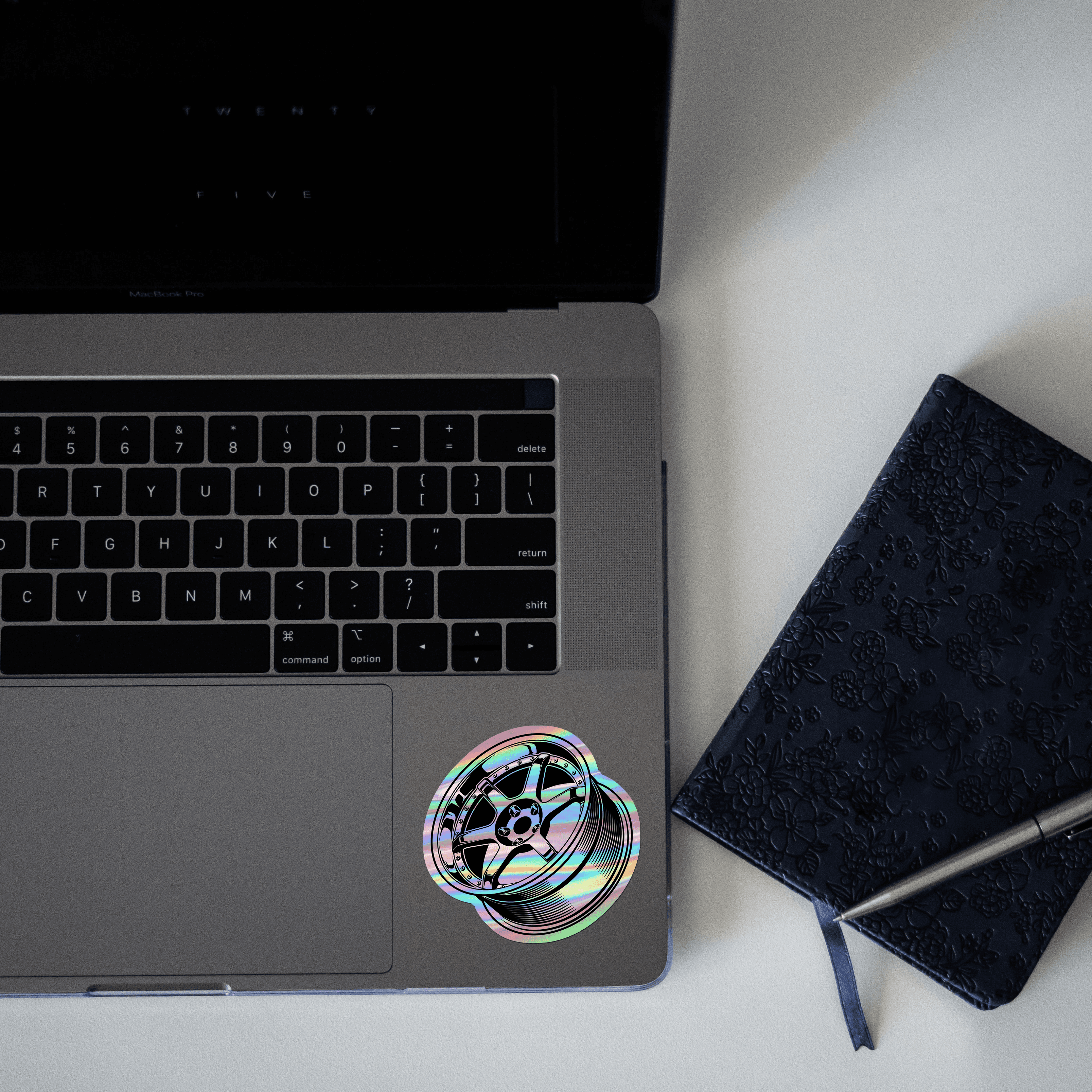 Car Wheel rimWork Holographic Sticker - sticckiz.com