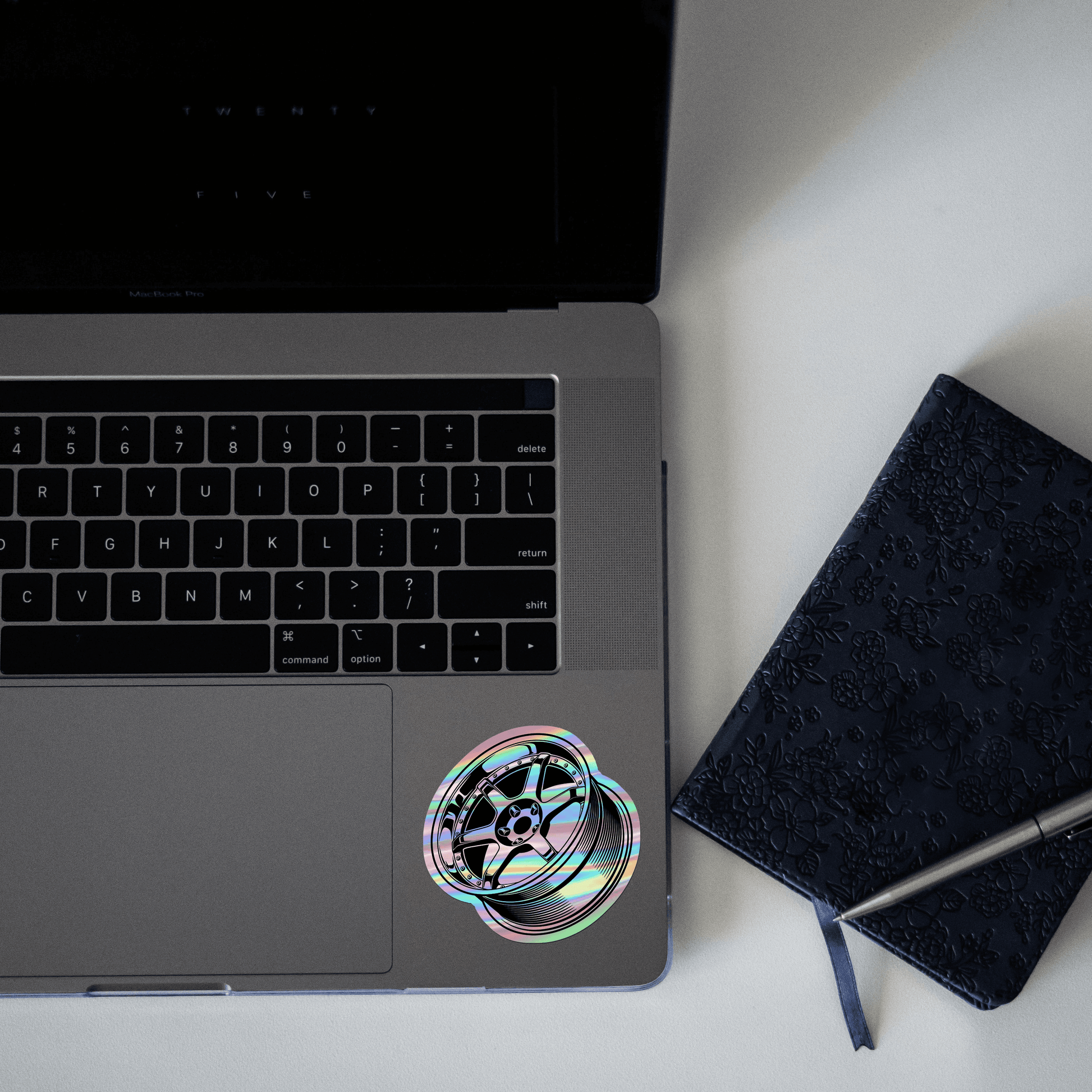 Car Wheel rimWork Holographic Sticker - sticckiz.com