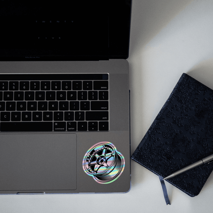 Car Wheel rimWork Holographic Sticker - sticckiz.com