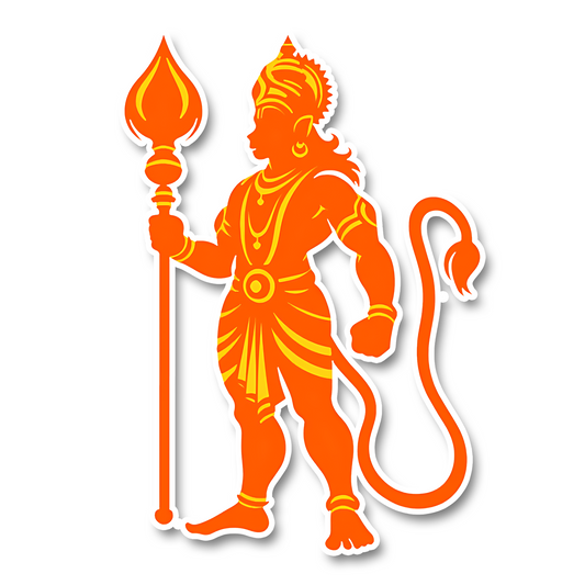 Hanuman Ji v3 Bumper Sticker
