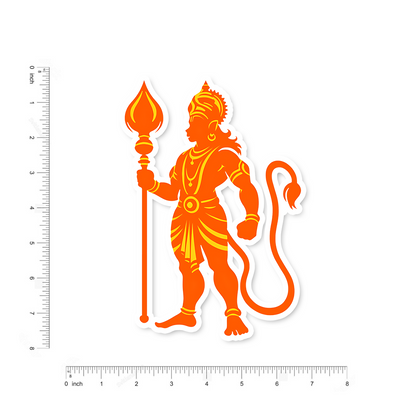 Hanuman Ji v3 Bumper Sticker
