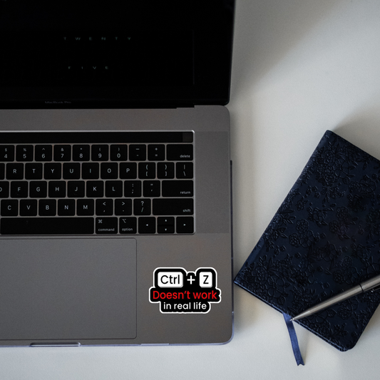 Ctrl+Z Dosen't work in real life Sticker