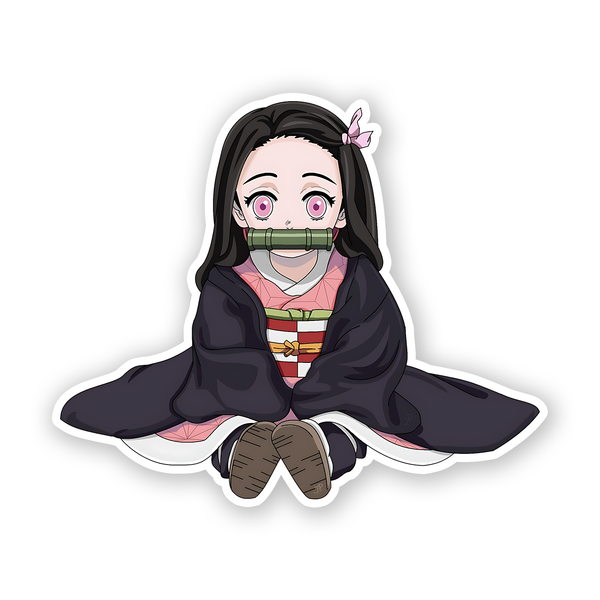 Nezuko Kamado from the anime series Demon Slayer Sticker – sticckiz.com