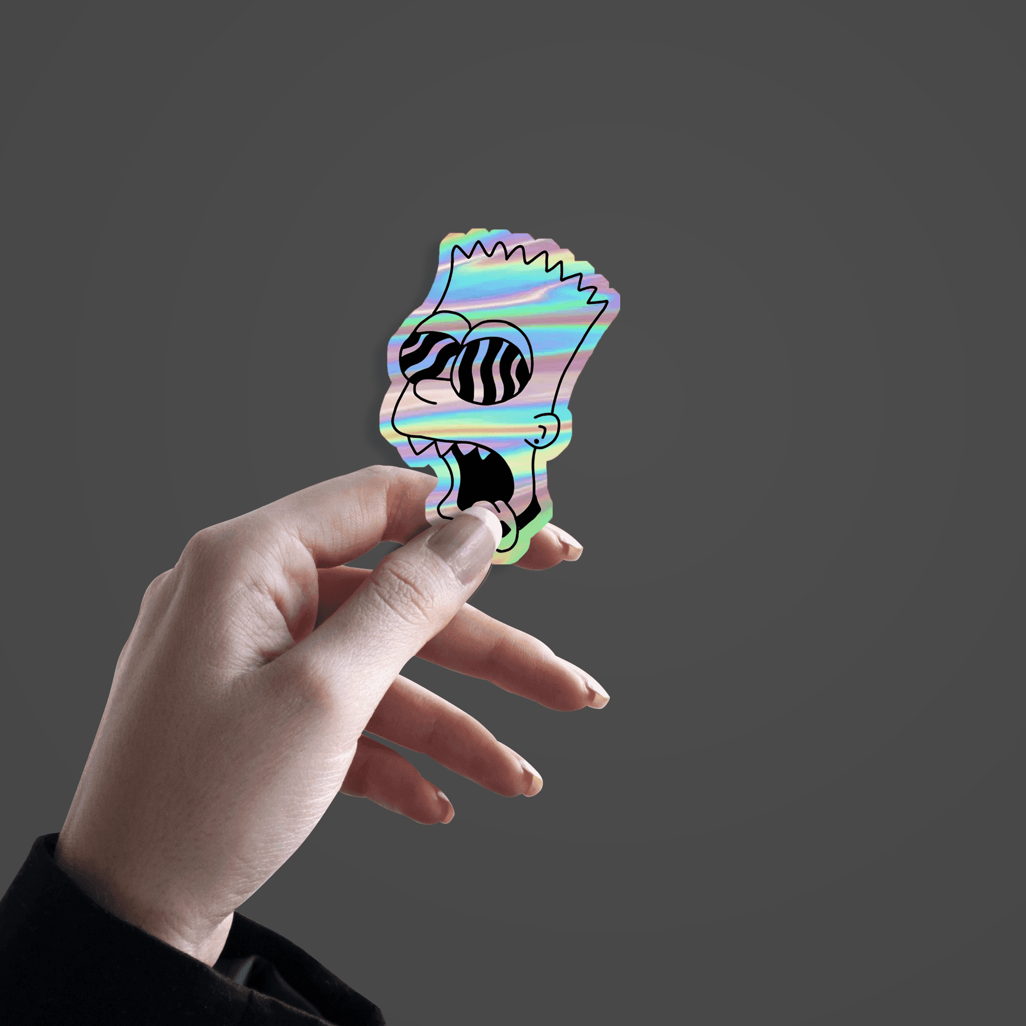 The Simpsons Character Holographic Sticker - sticckiz.com