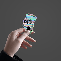 The Simpsons Character Holographic Sticker - sticckiz.com